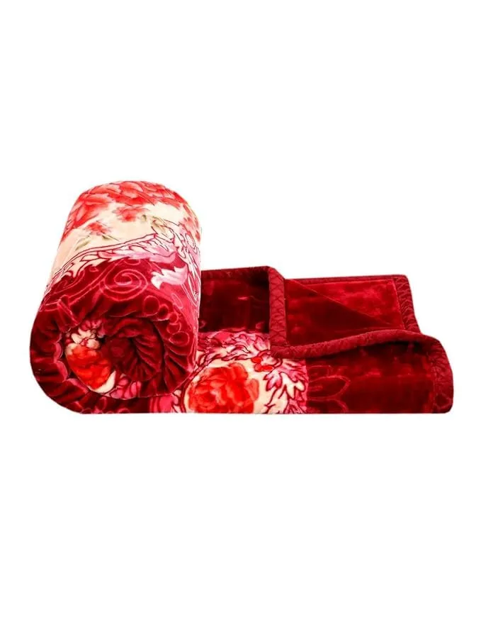 ALCITIC HOME Printed Mink Luxury Double Bed Soft Blanket for Mild Winters.