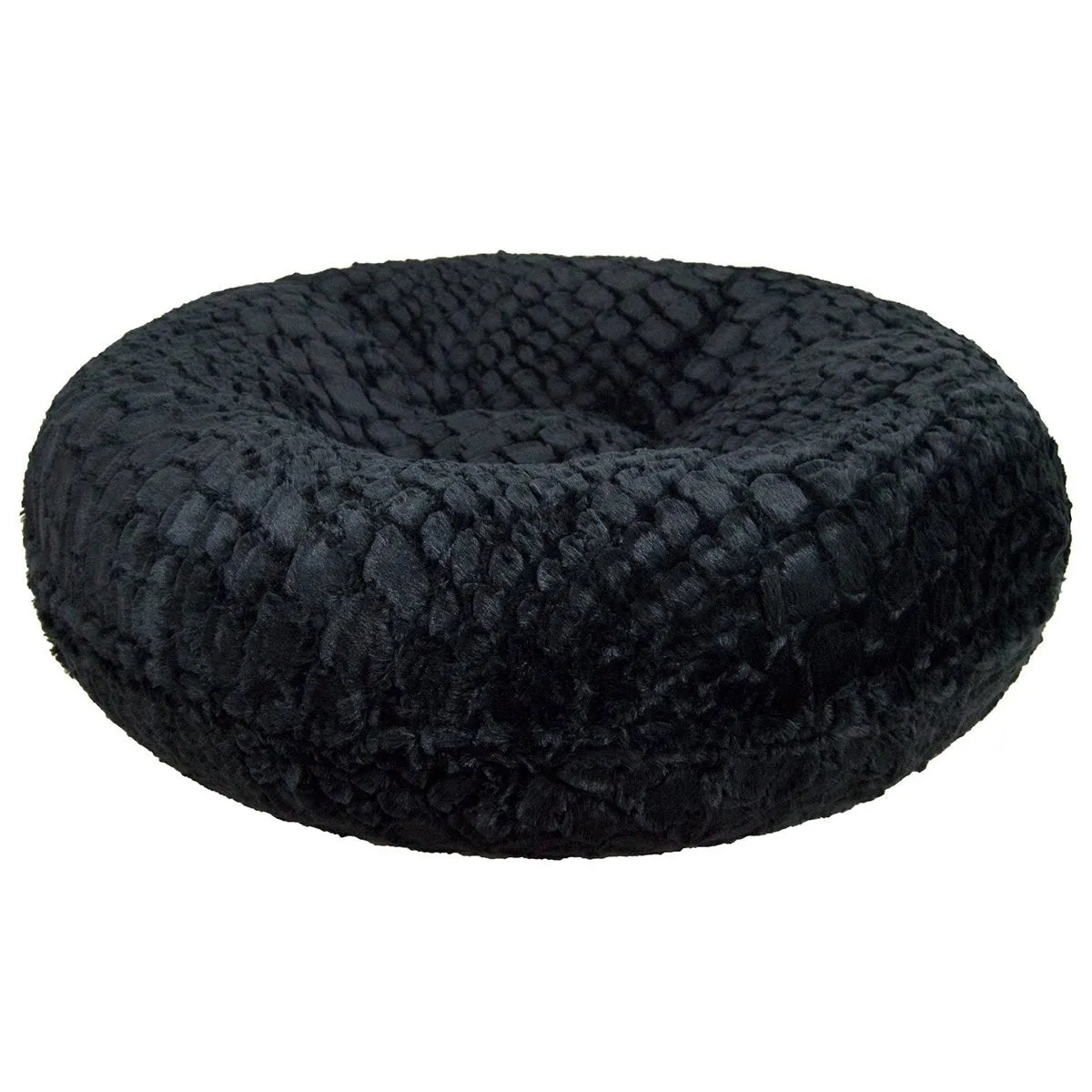 Bagel Dog Bed Serenity Black