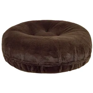 Bagel Dog Bed Short Shag Brown Fox