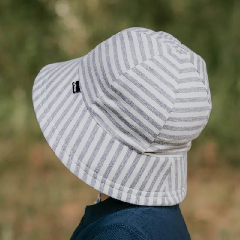 Bedhead Toddler Bucket Hat - Grey Stripe