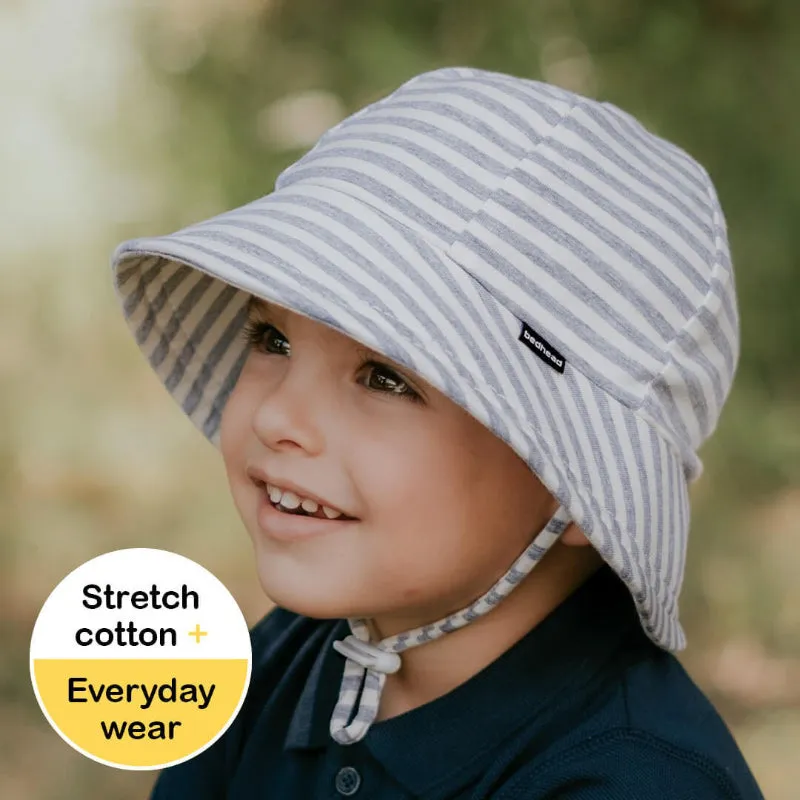 Bedhead Toddler Bucket Hat - Grey Stripe