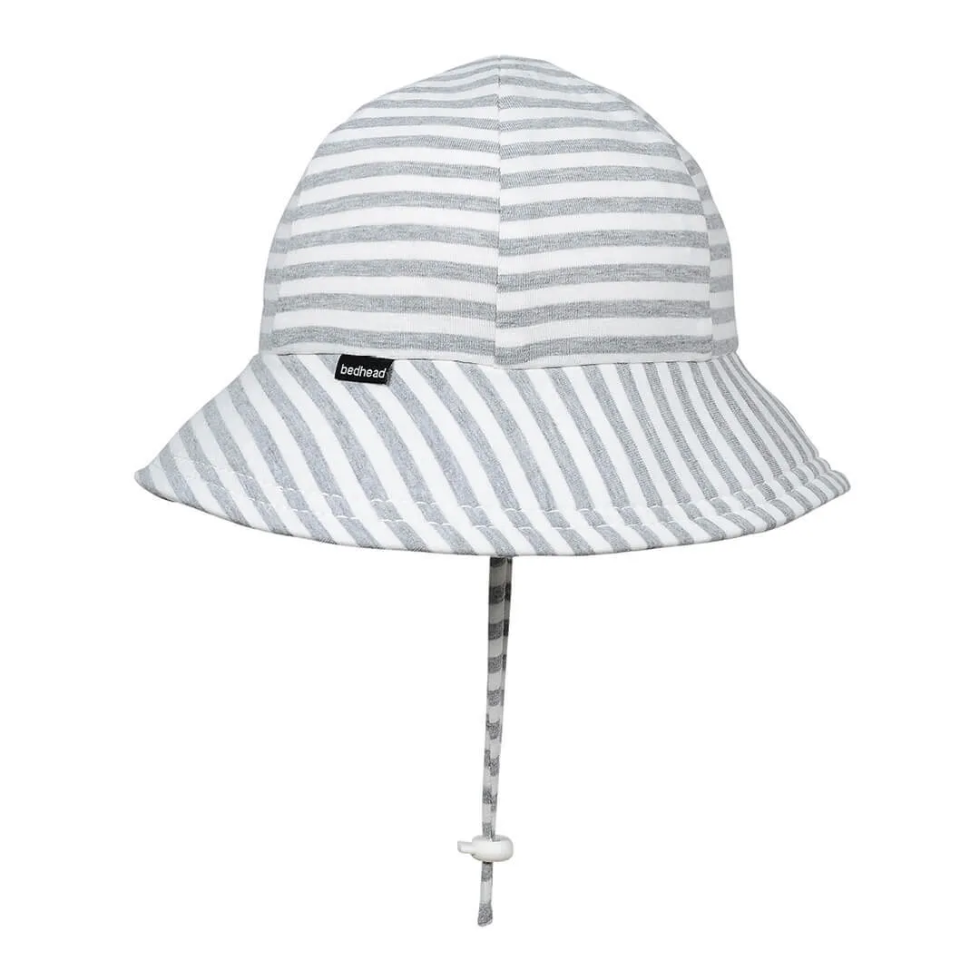 Bedhead Toddler Bucket Sun Hat Grey Stripe