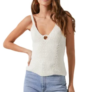 Bevelyn Sweater Tank - Natural.