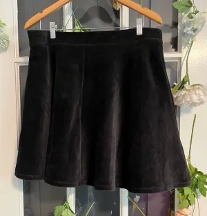 Black Corduroy Skirt 1X