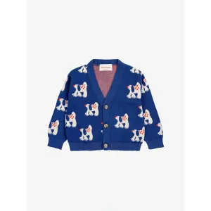 Bobo Choses Baby Fairy Dog Cardigan - Navy Blue