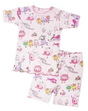 Books to Bed Short Sleeve Angelina Ballerina Pajamas and Book Set