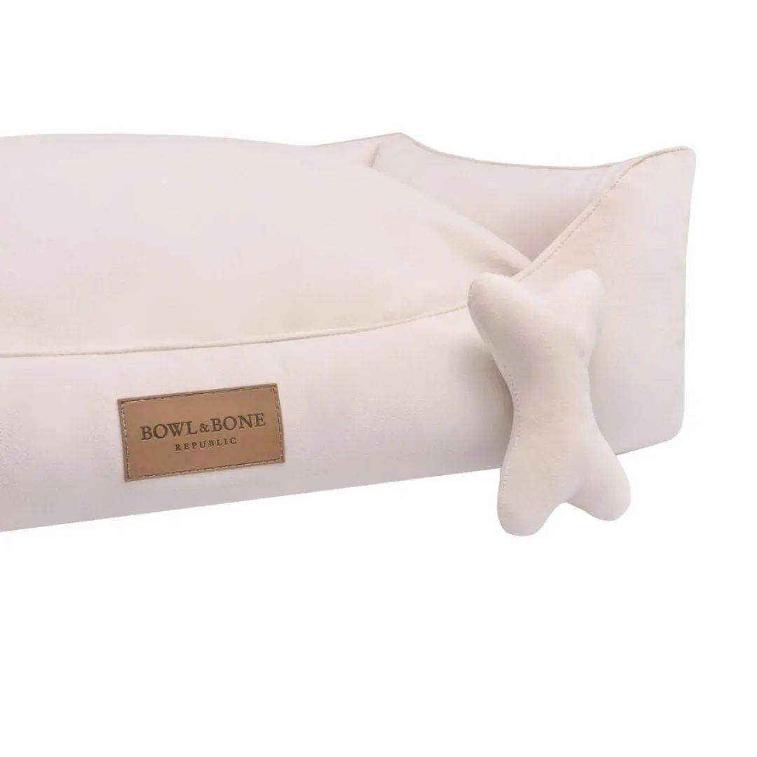 Bowl and Bone Classic Dog Bed Cream