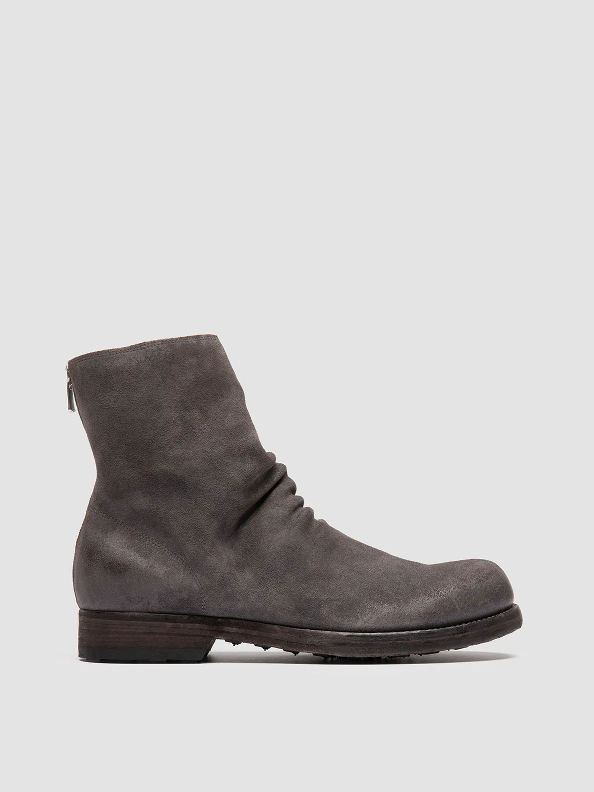 BULLA DD 103 - Grey Suede Zipped Boots