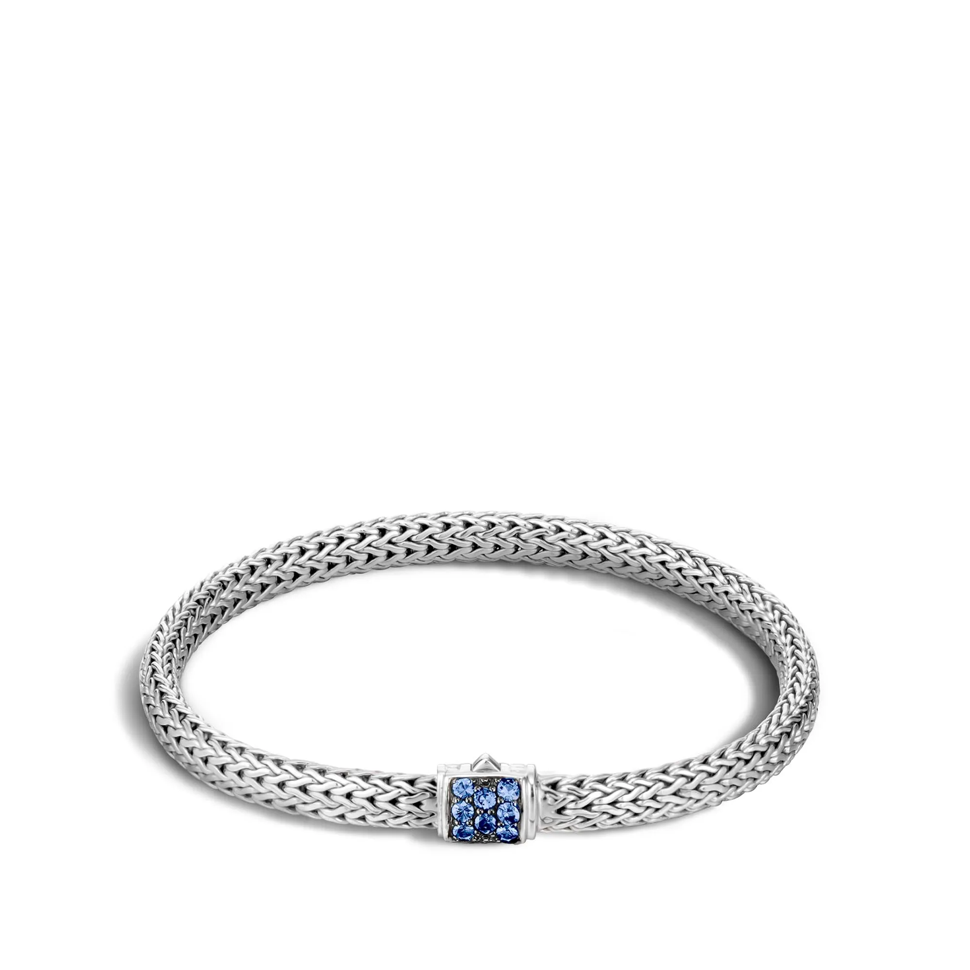 Classic Chain Bracelet with Blue Sapphire