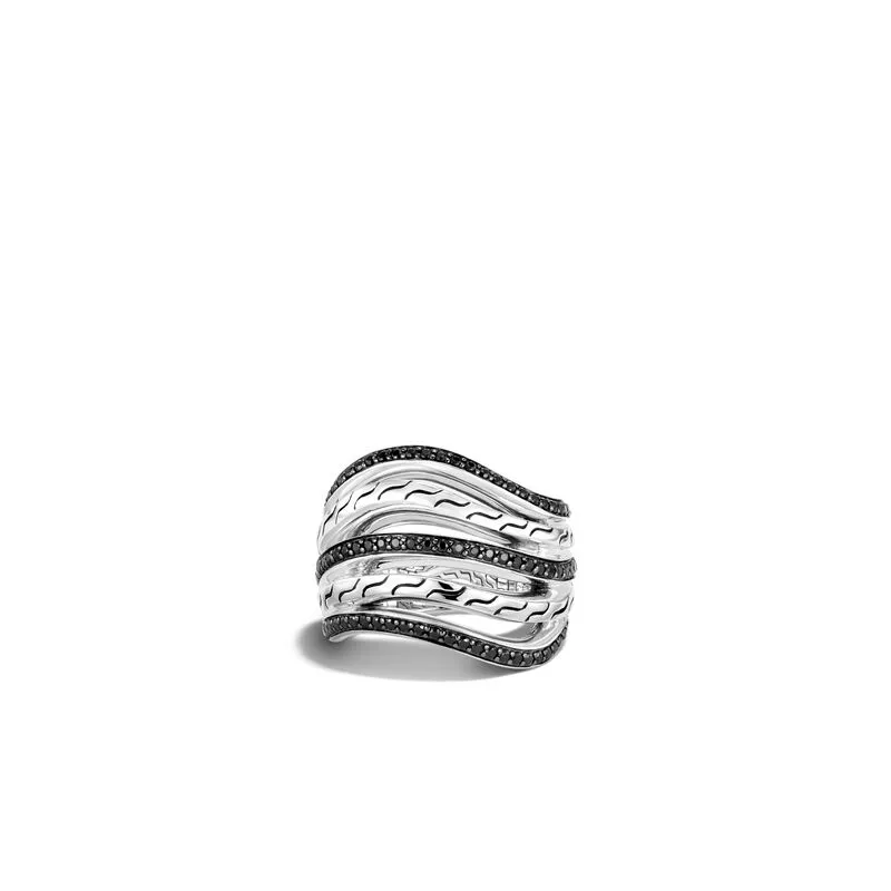 Classic Motif Pavé Stacked Ring