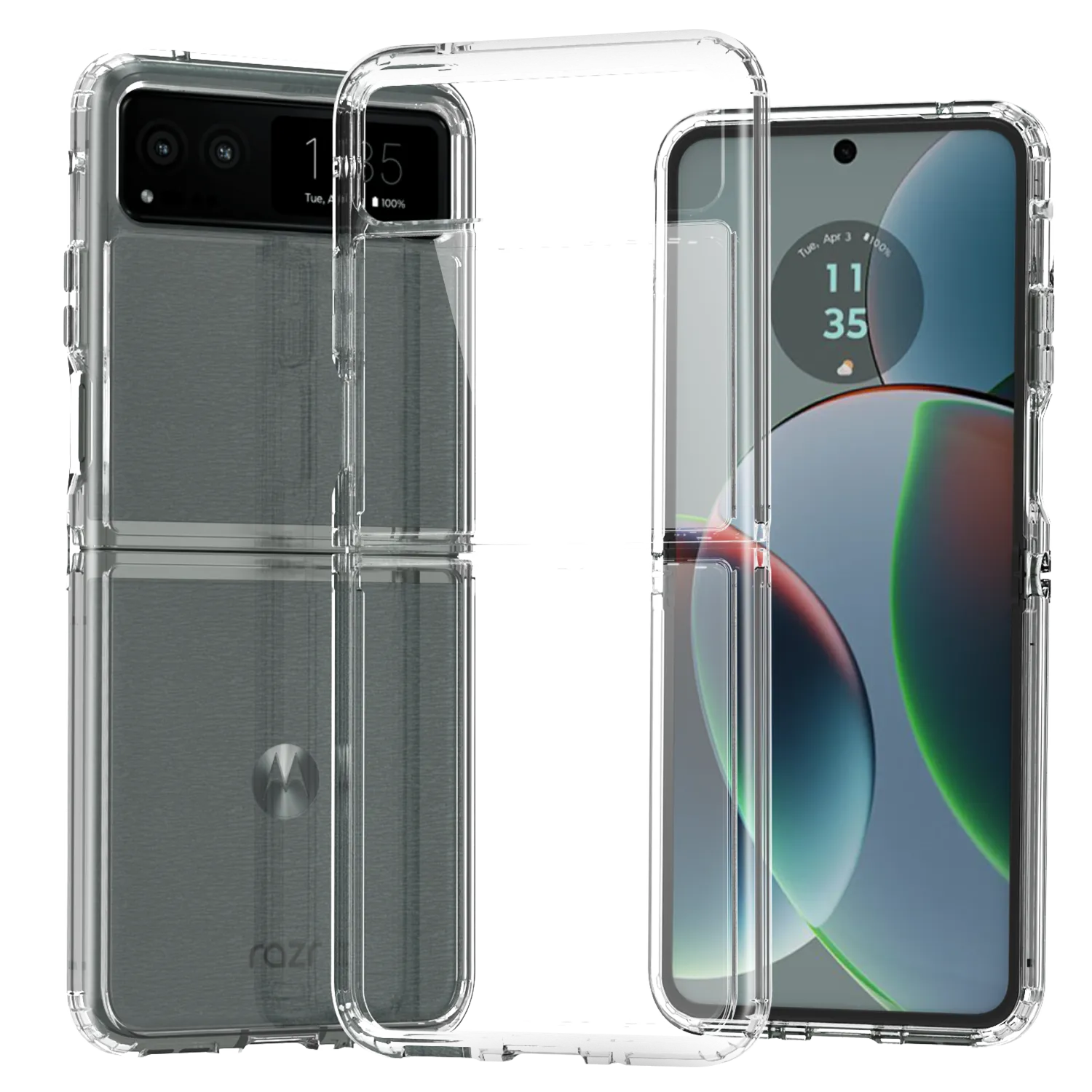 Clear Hard Case Cover for Motorola RAZR 2023