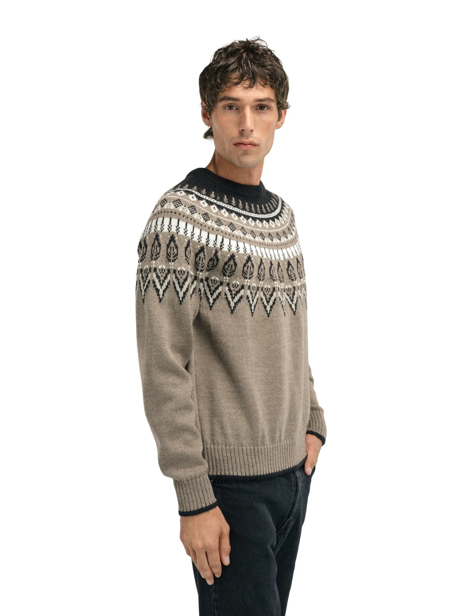 Dale of Norway | Sula Sweater | Men's | Coffee/Sand/Off White