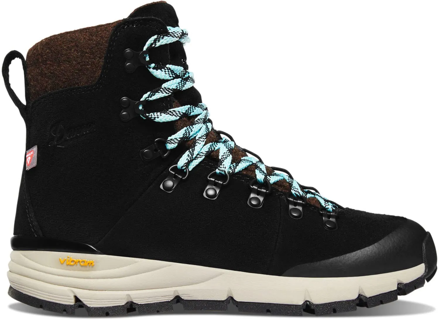 Danner Women's 67340 Arctic 600 Side-Zip 7" 200G Primaloft Waterproof, Black/Spark Blue