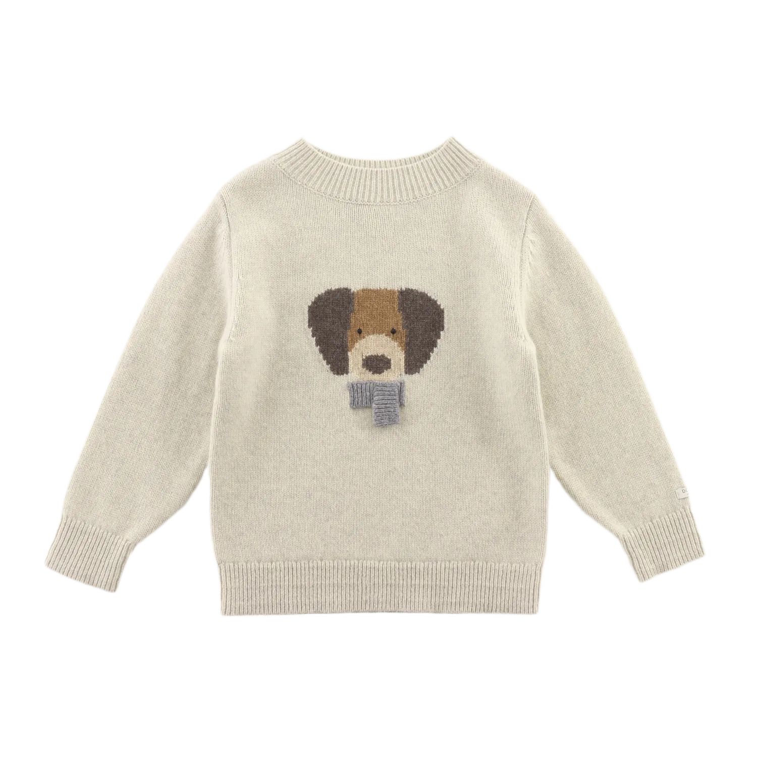 Denn Merino Wool Sweater | Dog | Arctic Ivory Melange