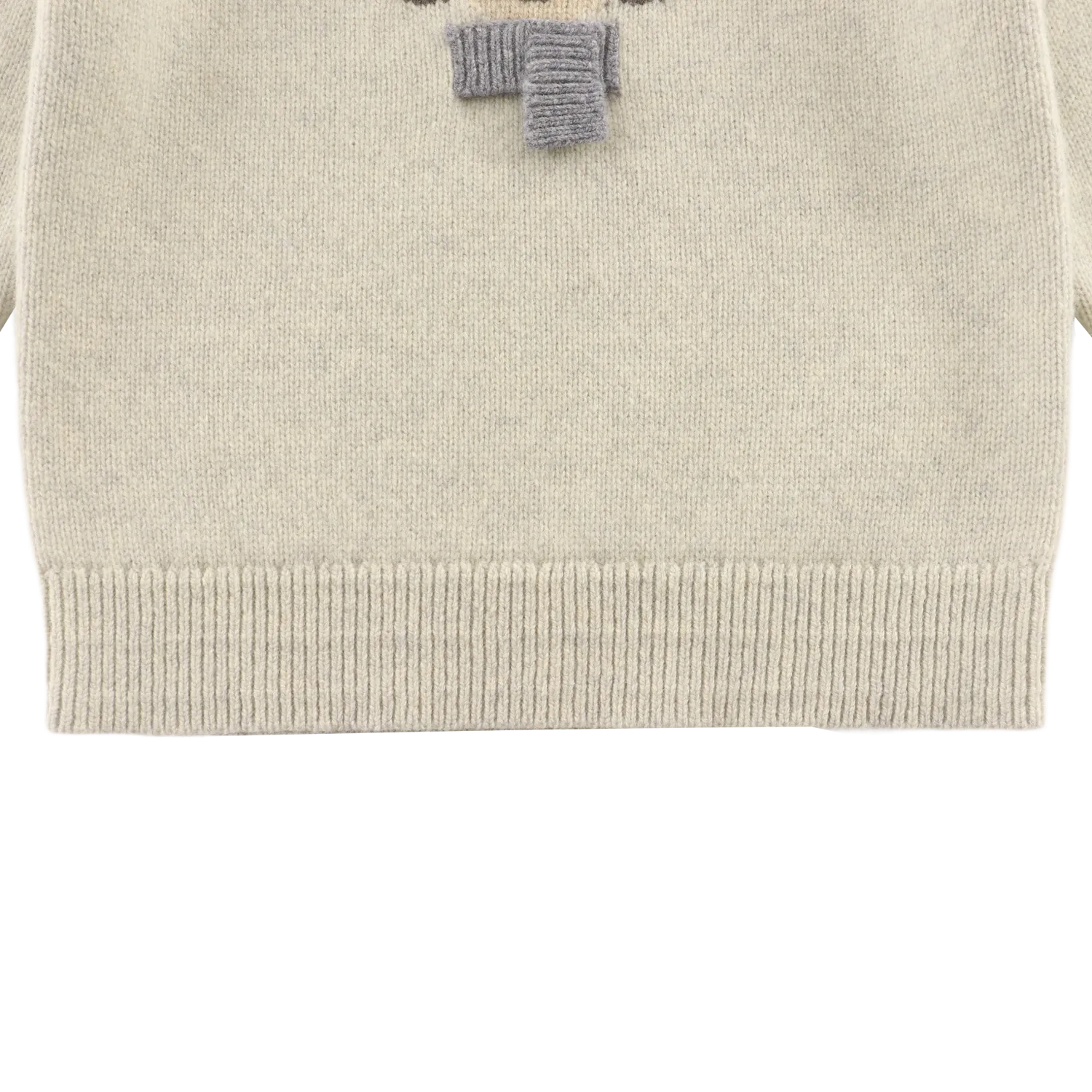 Denn Merino Wool Sweater | Dog | Arctic Ivory Melange