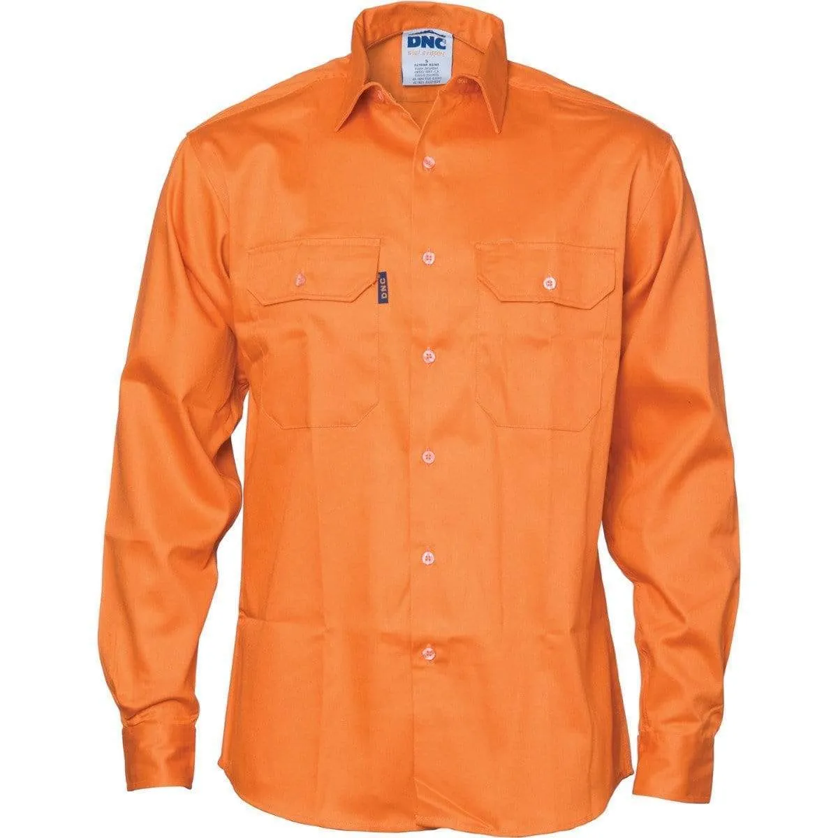 Dnc Workwear Patron Saint Flame Retardant Long Sleeve Drill Shirt - 3402