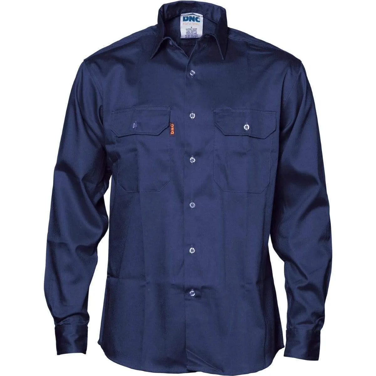 Dnc Workwear Patron Saint Flame Retardant Long Sleeve Drill Shirt - 3402