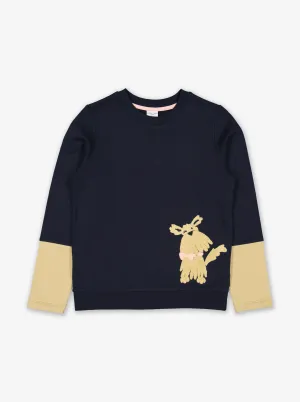 Dog Appliquã‰ Kids Sweatshirt