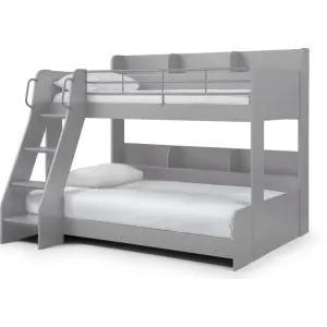 Domino Triple Sleeper Bunk Bed Light Grey