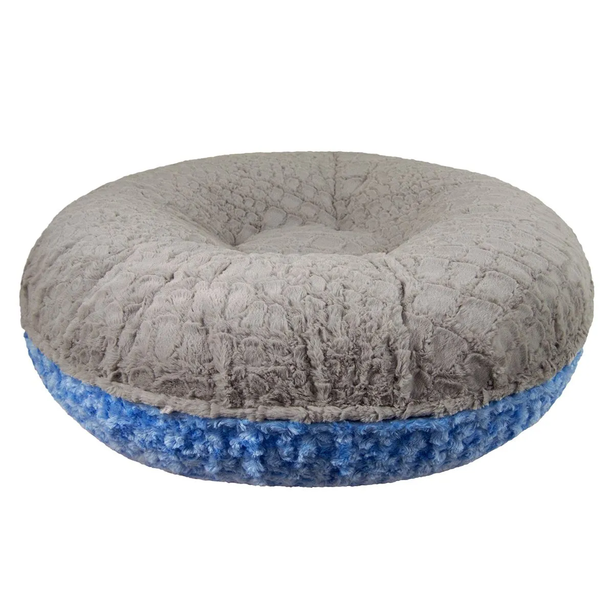 Faux Fur Custom Bagel Dog Bed