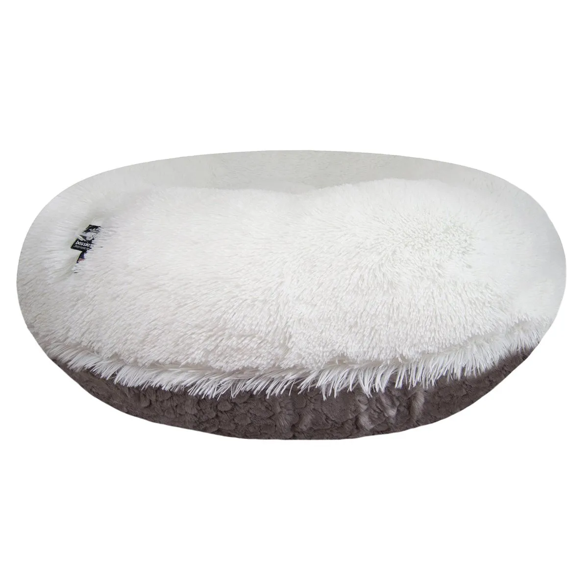 Faux Fur Custom Bagel Dog Bed