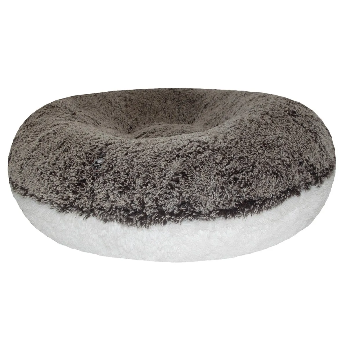 Faux Fur Custom Bagel Dog Bed