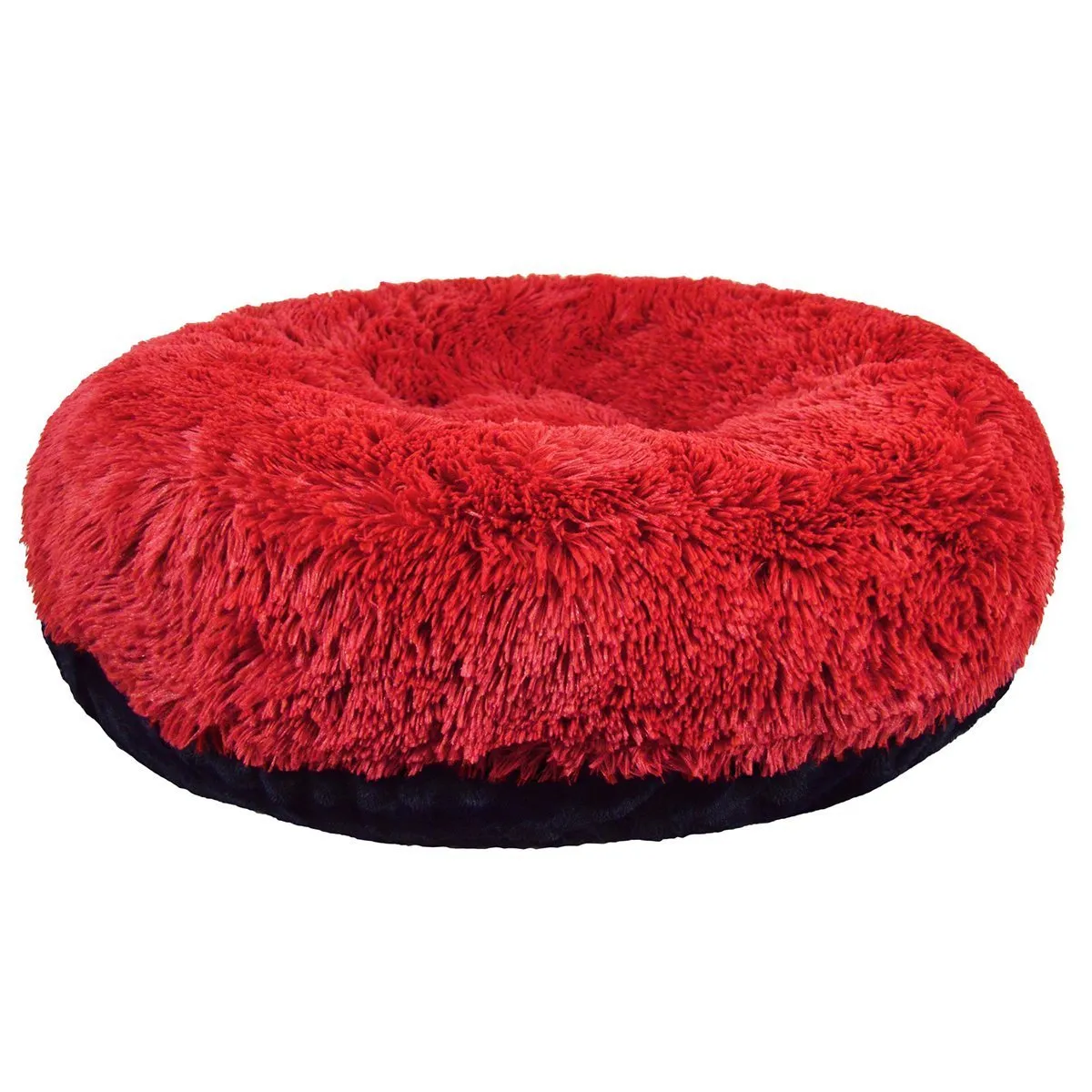 Faux Fur Custom Bagel Dog Bed