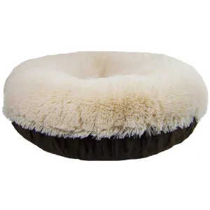 Faux Fur Custom Bagel Dog Bed