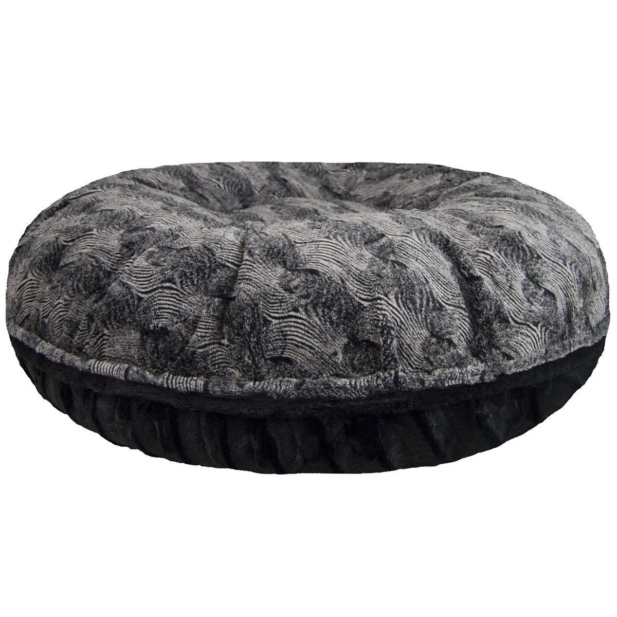 Faux Fur Custom Bagel Dog Bed