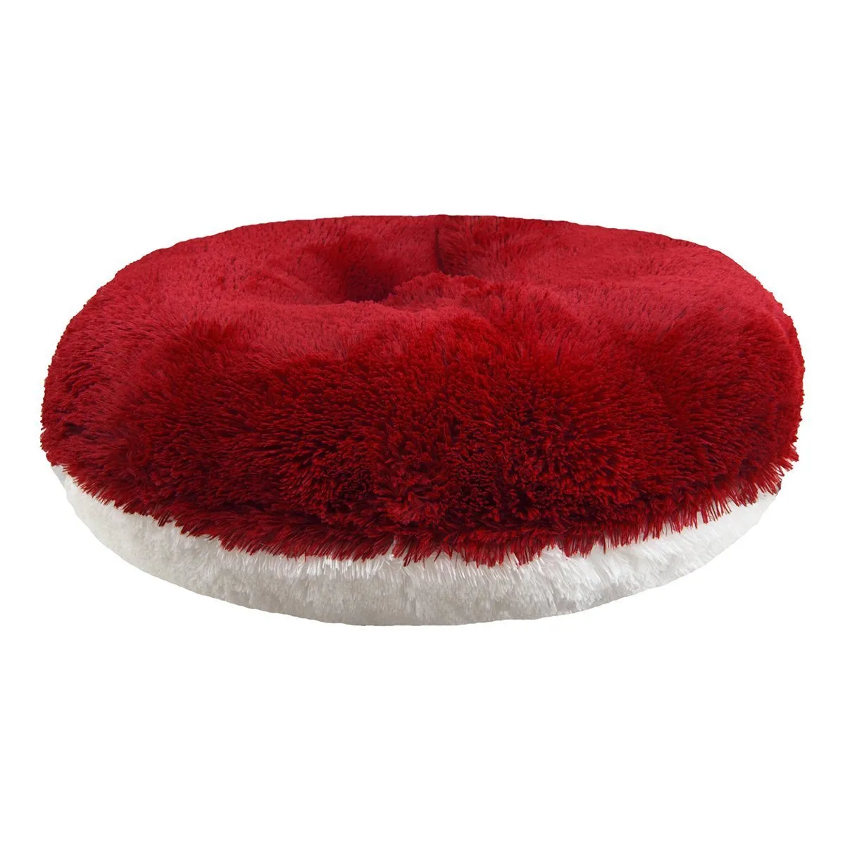 Faux Fur Custom Bagel Dog Bed