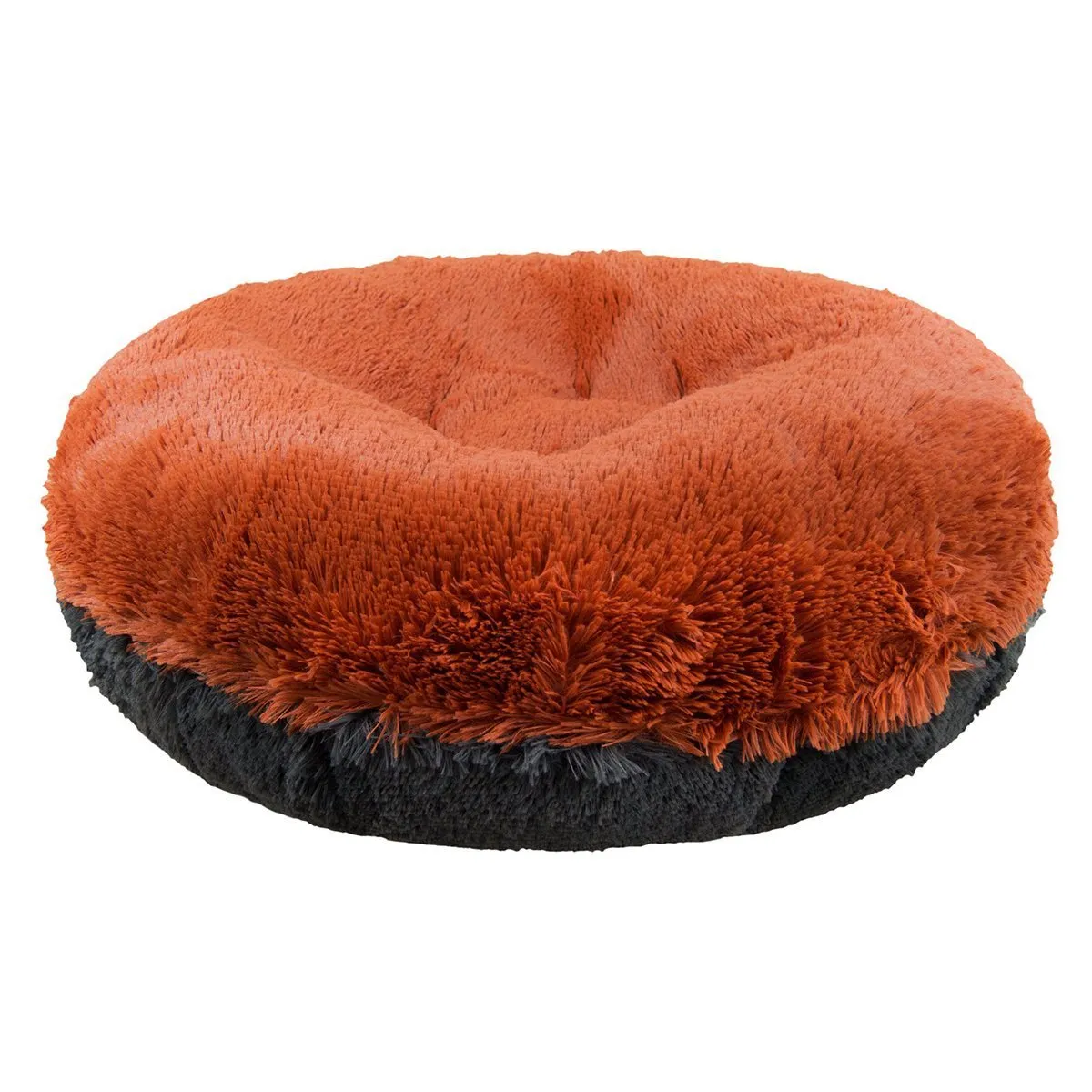 Faux Fur Custom Bagel Dog Bed