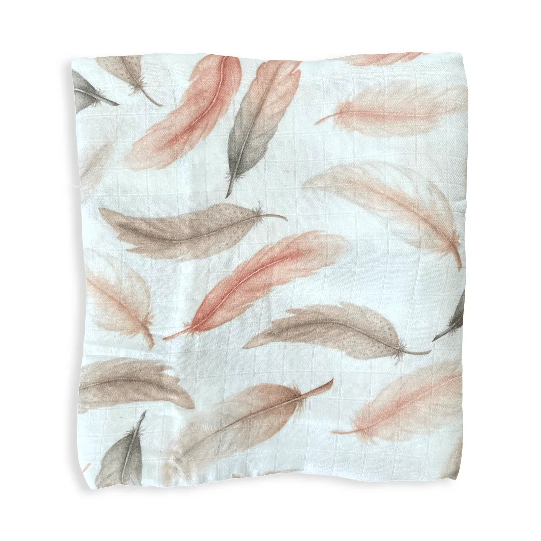 Feather Bamboo Muslin Wrap