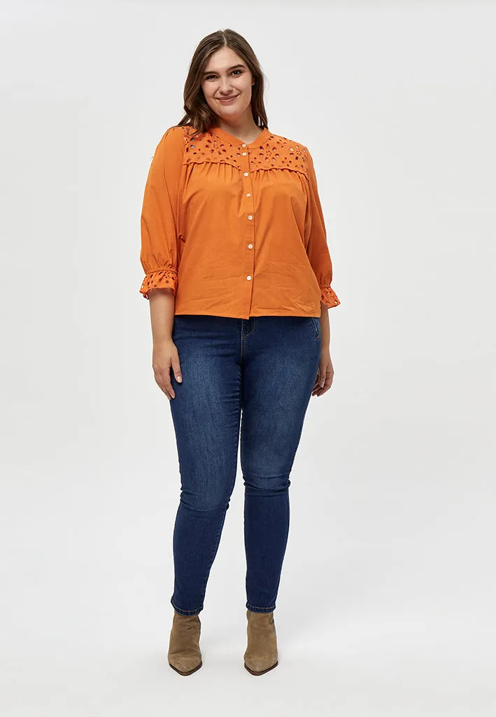 Francina Shirt Curve - Peach Caramel