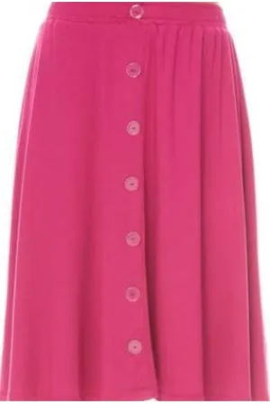 Front button skirt