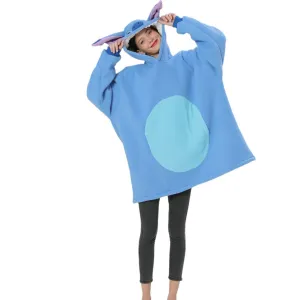 Lilo Stitch Blue Stitch Keep Warm Cosplay Costume Cozy Cartoon Lazy TV Blanket