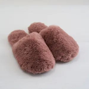 Lux Faux Fur Slide