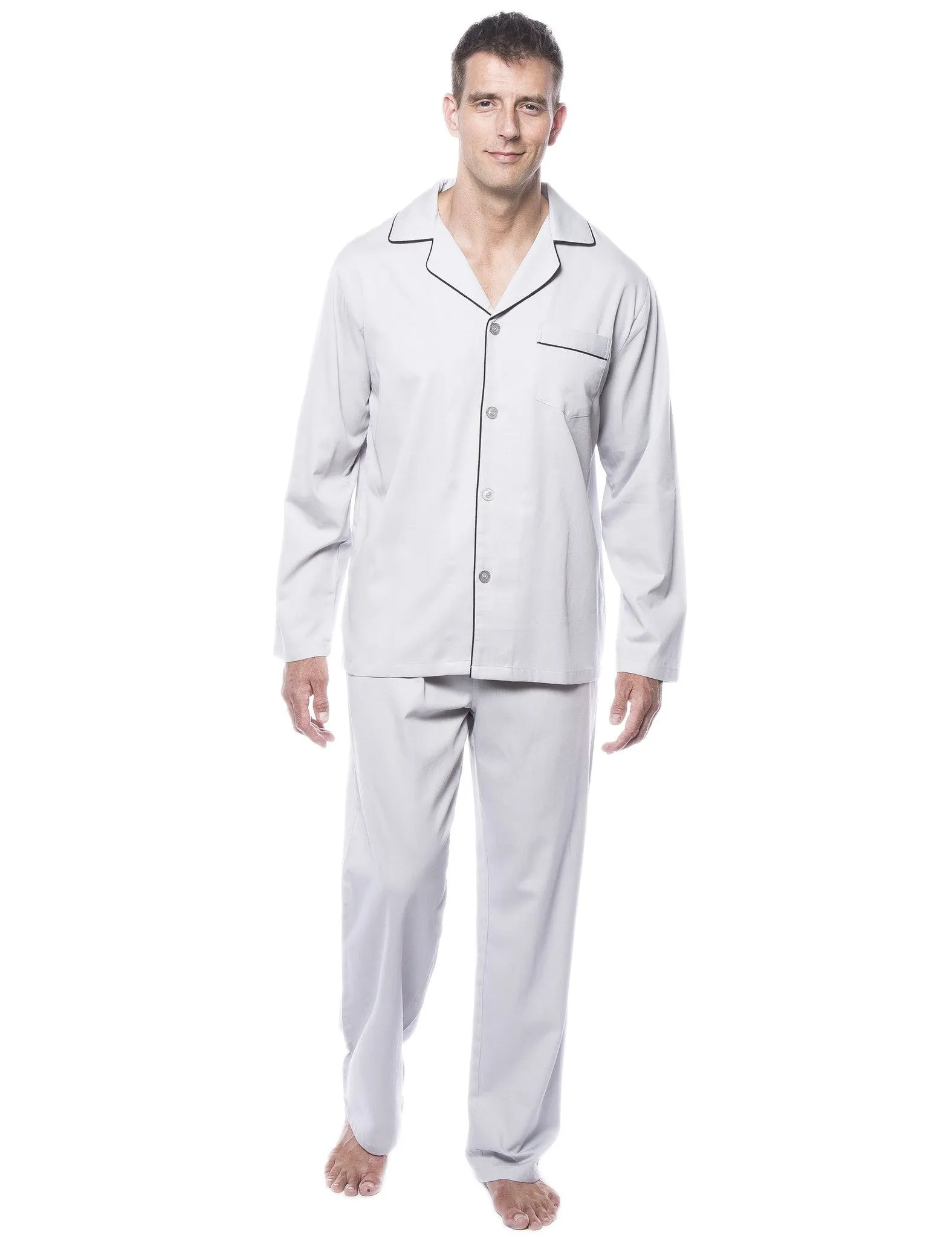 Men's 100% Woven Cotton Pajama Sleepwear Set