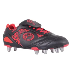 Optimum Razor Rugby Boot - Black/Red