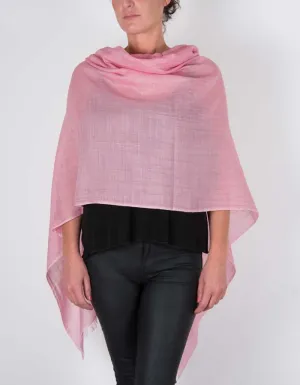 Pink Shawl Wool Silk Mix