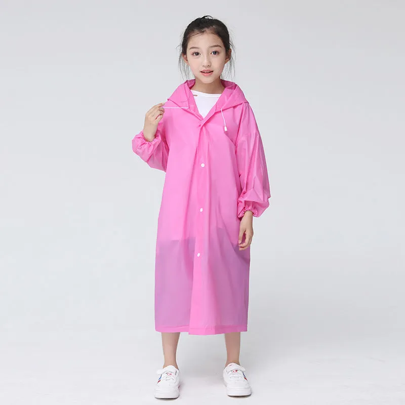 Protective Clothing Raincoat Thickened Children's Coat Portable Outdoor Long Full-Body Disposable Poncho