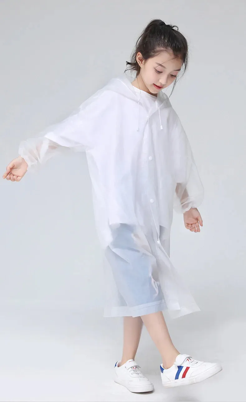 Protective Clothing Raincoat Thickened Children's Coat Portable Outdoor Long Full-Body Disposable Poncho