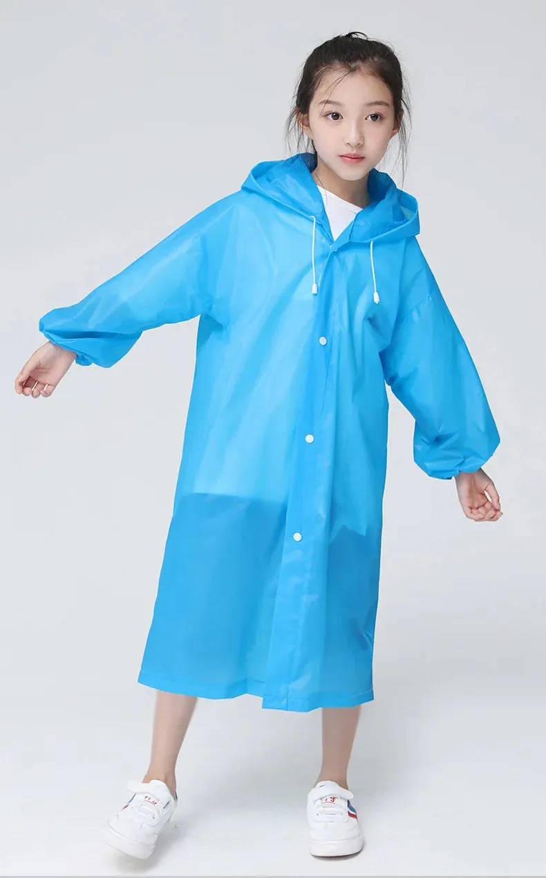 Protective Clothing Raincoat Thickened Children's Coat Portable Outdoor Long Full-Body Disposable Poncho