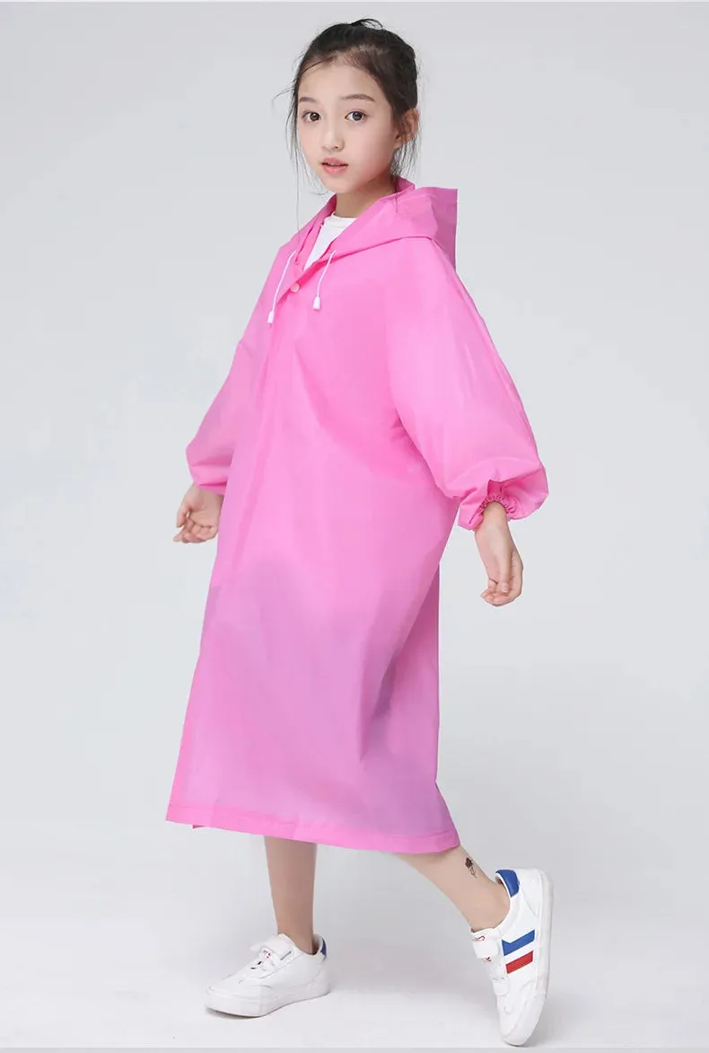 Protective Clothing Raincoat Thickened Children's Coat Portable Outdoor Long Full-Body Disposable Poncho