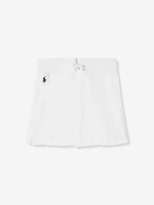 Ralph Lauren Girls Mesh A-Line Skirt in Ivory