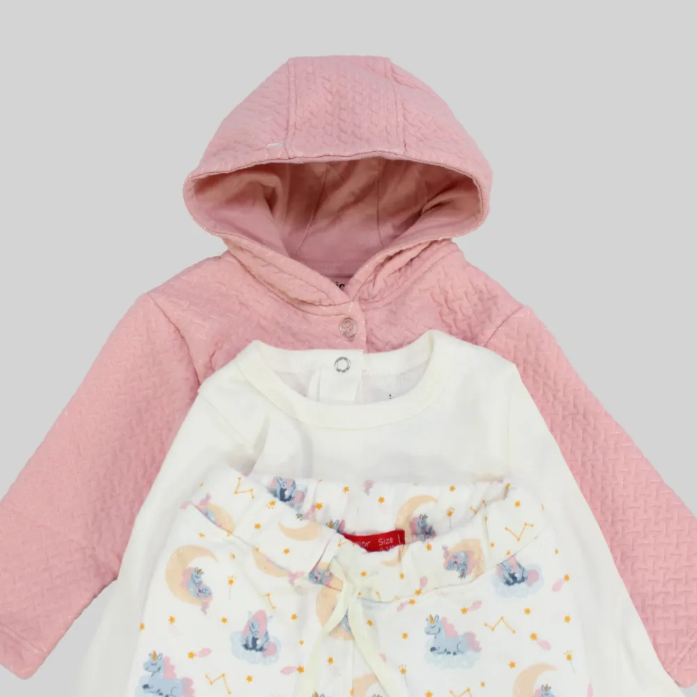 Sleepy Unicorn Long-Sleeved Fleeced Pajama