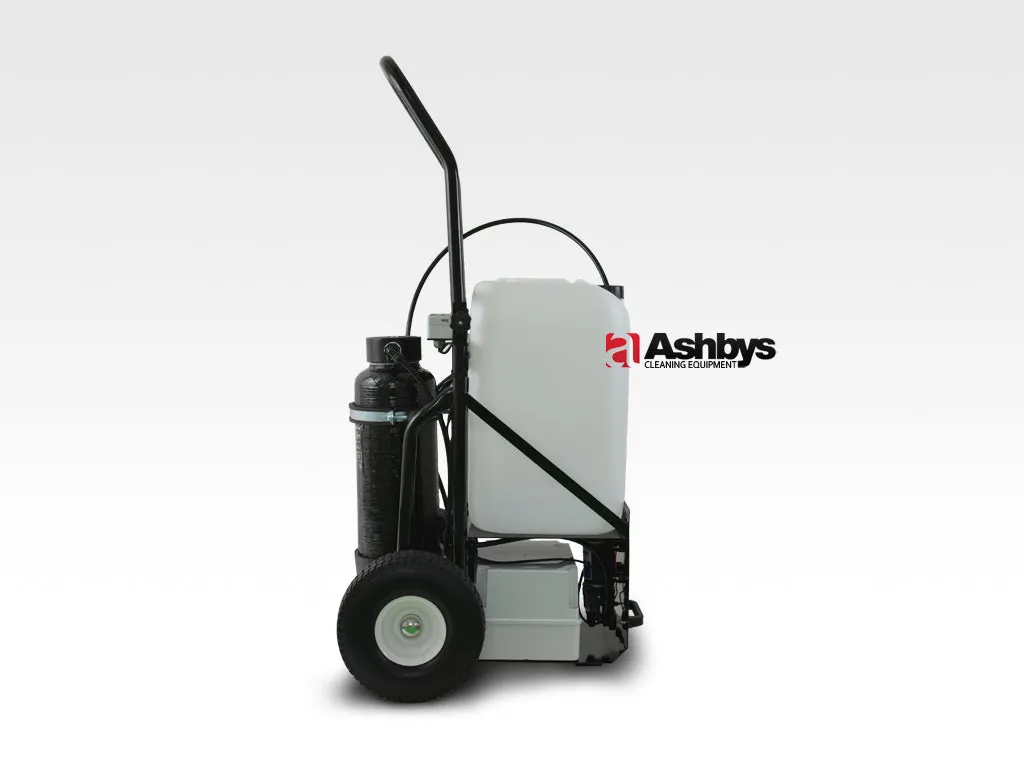 Streamline Streamflo SF-TR25L-072-UK Pure Water Window Cleaning Trolley complete with Water-fed Pole - ASHBYS SPEC