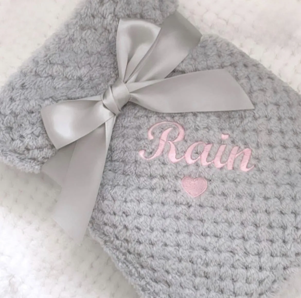 Super Soft Embroidered Personalised Baby Blanket