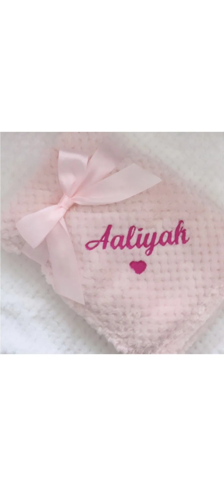 Super Soft Embroidered Personalised Baby Blanket