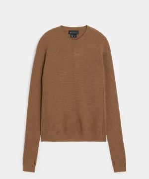 Todd Snyder X Woolrich Technical Merino Crewneck in Camel