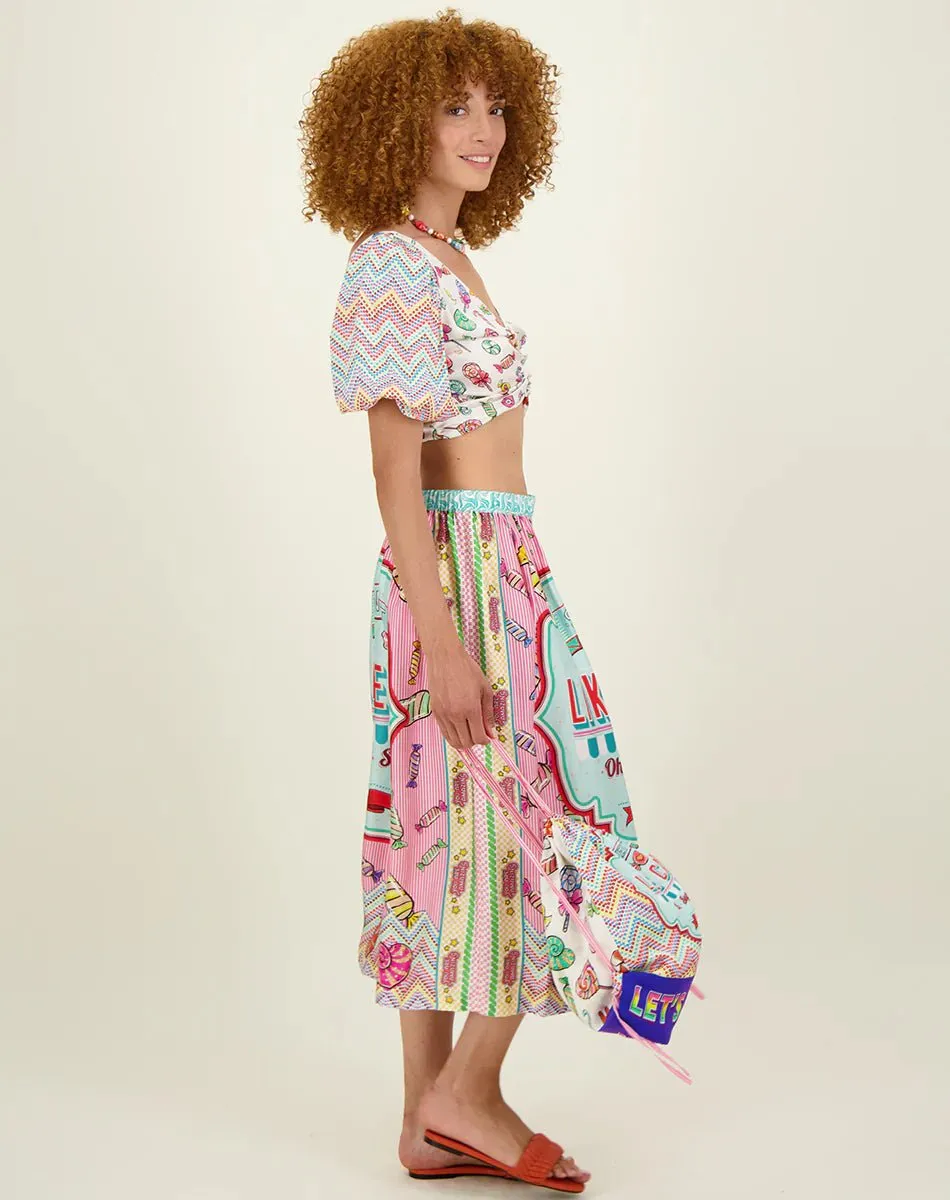 Vanessa Printed Midi Skirt